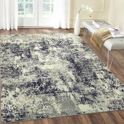 Garvee Modern Abstract Geometric Lightweight Area Rug