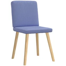 Esszimmerstühle, 6er-Set, blauer Jeansstoff, Modell Ulysse