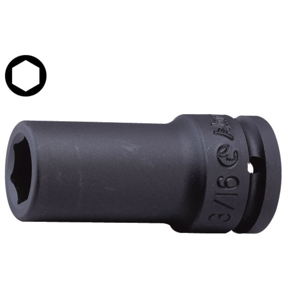 Schlagbuchse 3/4 zoll 6-Eckig HANS 86300M/30