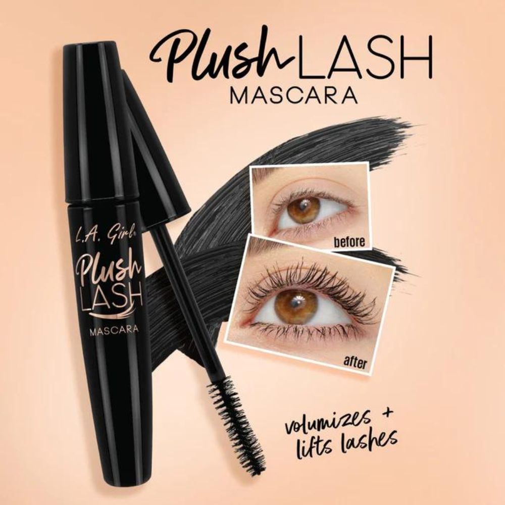 L.A. Girl Plush Lash Mascara for Voluminous Lifted Lashes 10g