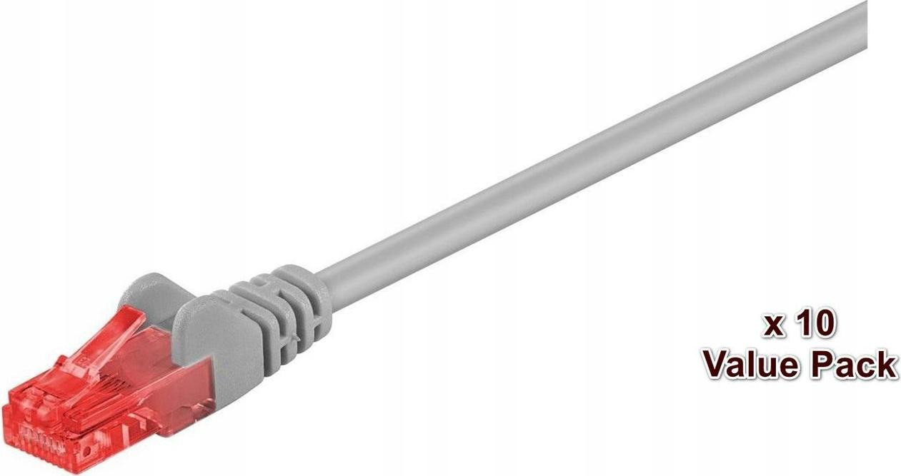 MicroConnect V-UTP607VP Cat6 U/UTP Netwerkkabel, 7 meter, Grijs