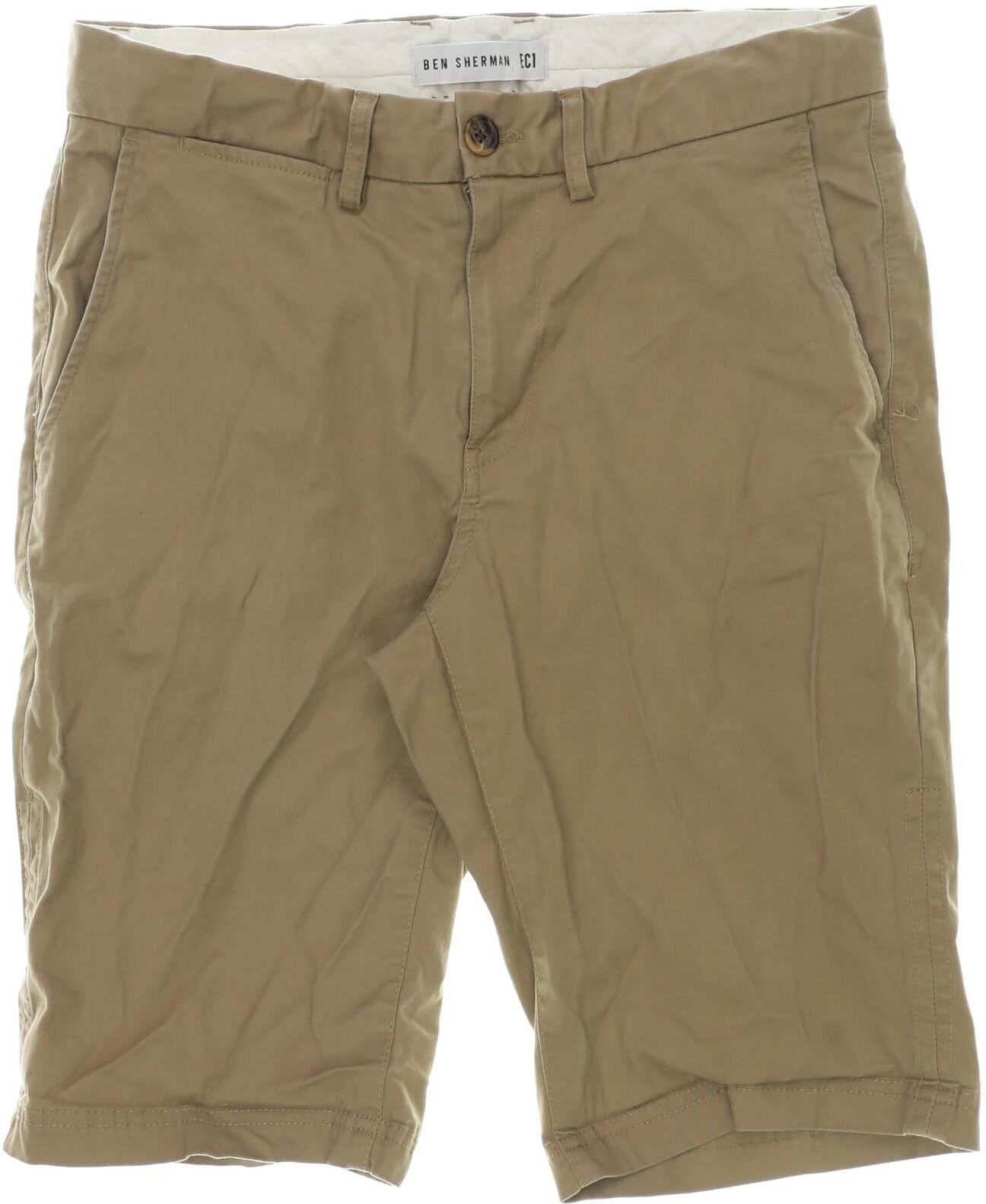 Ben Sherman Herren Shorts, Beige, Gr. W30, Baumwolle / Elasthan - Second Hand