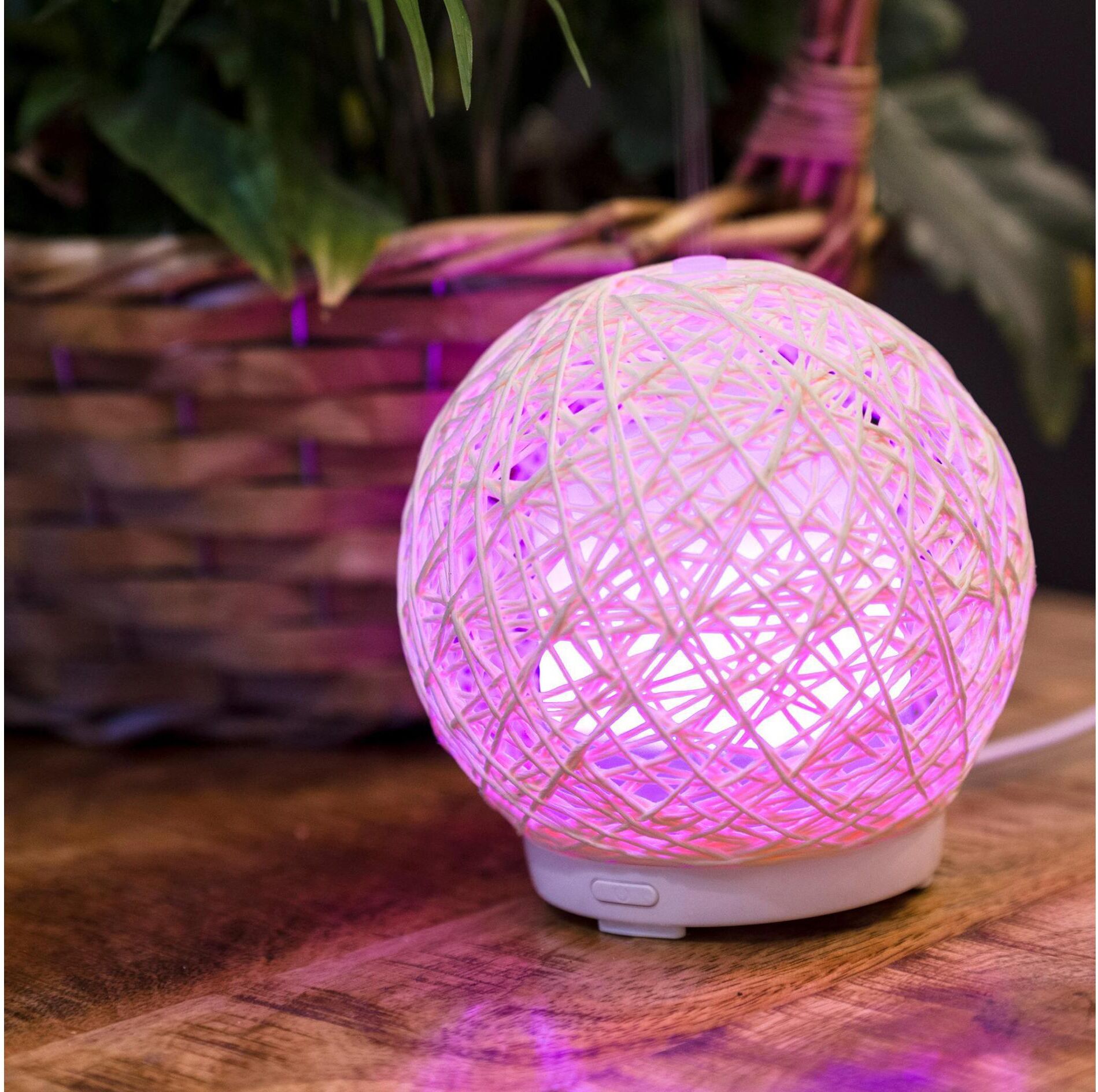 Rio Diffuser "LOLA mit farbwechselnder LED-Beleuchtung", beige (crème, weiß), B:11cm H:12cm, Luftbefeuchter, Diffuser crème, weiß Einheitsgröße