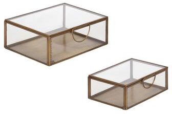 Kate and Laurel Nevala Decorative Storage Box Set - 2 Piece