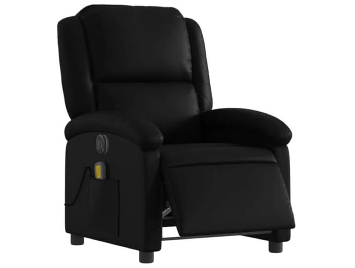 vidaXL Massagesessel Elektrisch Schwarz Kunstleder