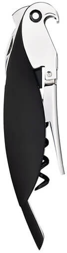 Alessi Parrot Sommelier Corkscrew Black