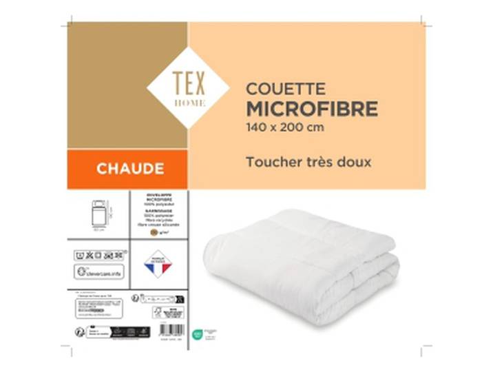 Couette Chaude Microfibre 140x200cm TEX HOME