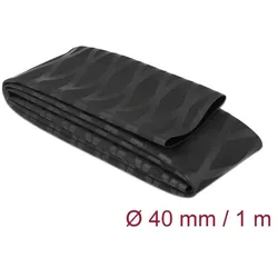 DeLOCK Schrumpfschlauch X-Muster rutschfest 1 m x 40 mm schwarz