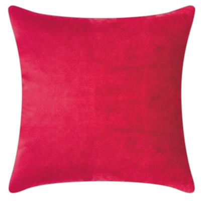 Dekokissen PAD "Elegance", rot (rot, unifarben), B:50cm L:50cm, Polyester, Dekokissen_Sitzkissen_Kissenhüllen, Design als Basic, aus Samt, elegante Optik, in verschiedenen Größen