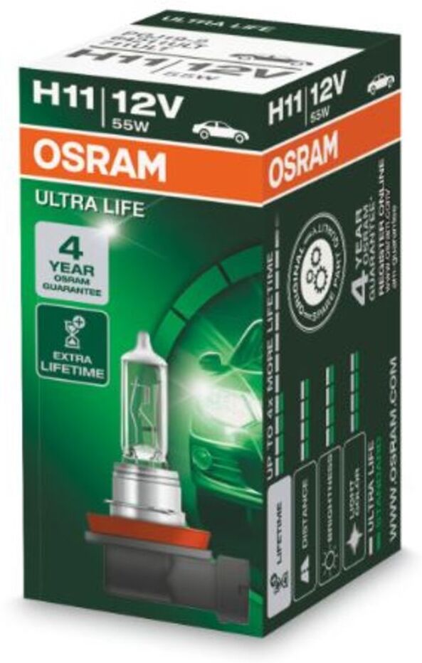 Ams-Osram Lampada alogena OSRAM H11 Ultra Life 12V, 55W, 1 Pezzo