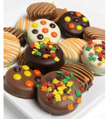 From You Flowers Fall Chocolate Covered OREO Cookies - 12 Pieces
