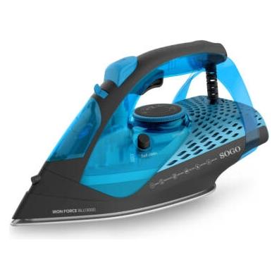 Sogo Electric Steam Iron with Ceramic Sole, Anti-limescale, Anti- (3000 W, 100 g/min) (SOGO077)
