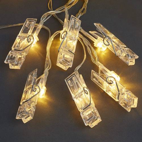 Hellum 523096 Lichterketten mit Batterien Innen batteriebetrieben Anzahl Leuchtmittel 40 LED Warmweiß Beleuchtete Länge: 4.68m