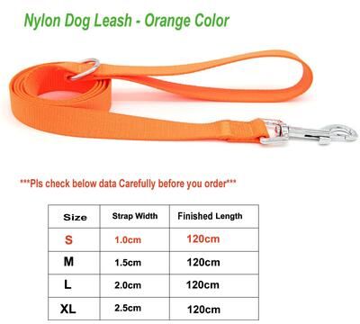 Inspired Finds Adjustable Nylon Pet Collar For Puppies, Cats & Small Dogs dog Leads Orange l