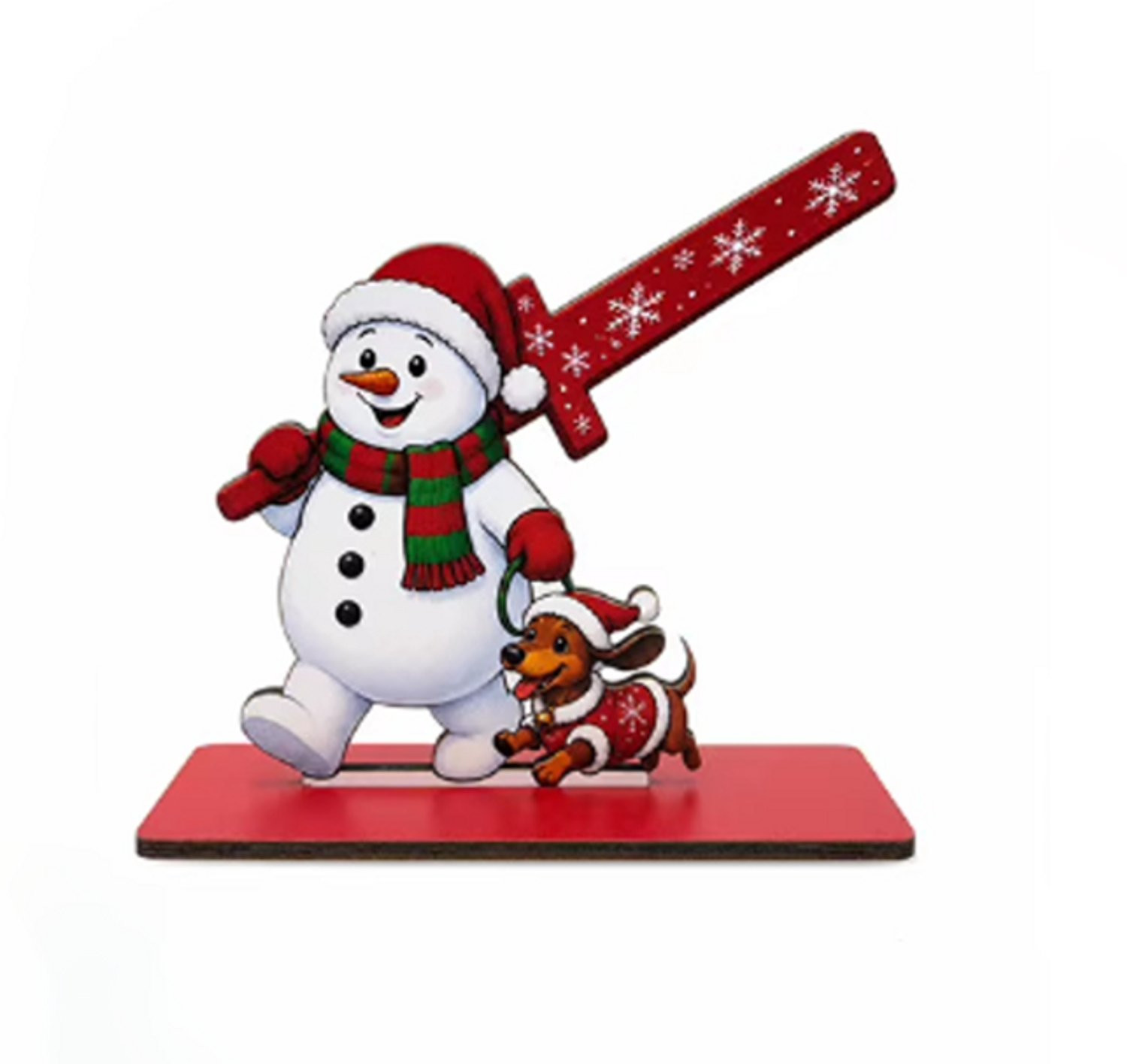 Rimmo Houten Keukenrolhouder Sneeuwpop - Decoratieve Kerst Keukenrolhouder