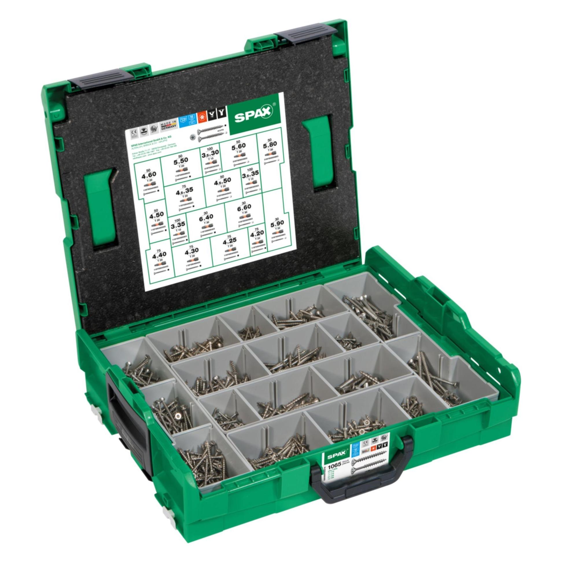 Spax Montagekoffer (1070 Schrauben pro Stück) (5000009165019)
