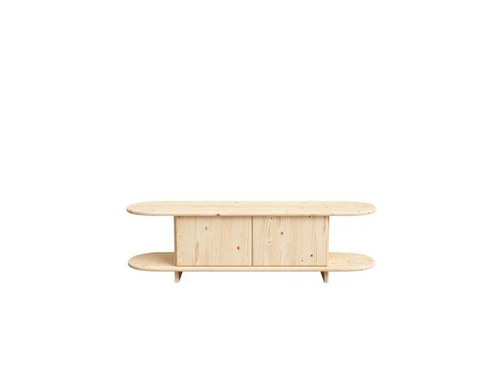Meuble tv en sapin beige 150 cm