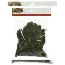 Christmas Decorations Dekomoos zum Basteln und Dekorieren natürlich 50g Grün