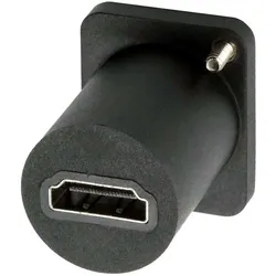 Exsys D-Typ Adapter HDMI BU-BU, Video Adapter, Schwarz