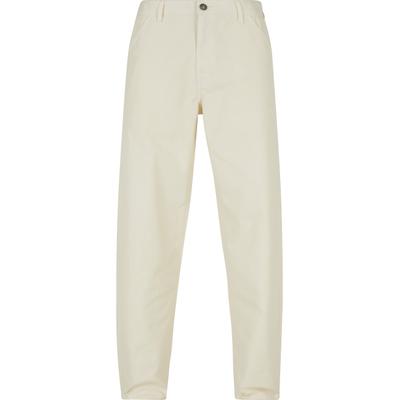 Stoffhose URBAN CLASSICS "Urban Classics Herren Canvas Pants", Herren, Gr. 36, Normalgrößen, beige (sandweiß), 100% Baumwolle, unifarben, relaxed fit, Hosen Stoffhose