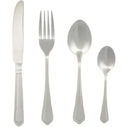 Salter BW12426EU7 Richmond 24-Piece Cutlery Set, Besteck, Silber