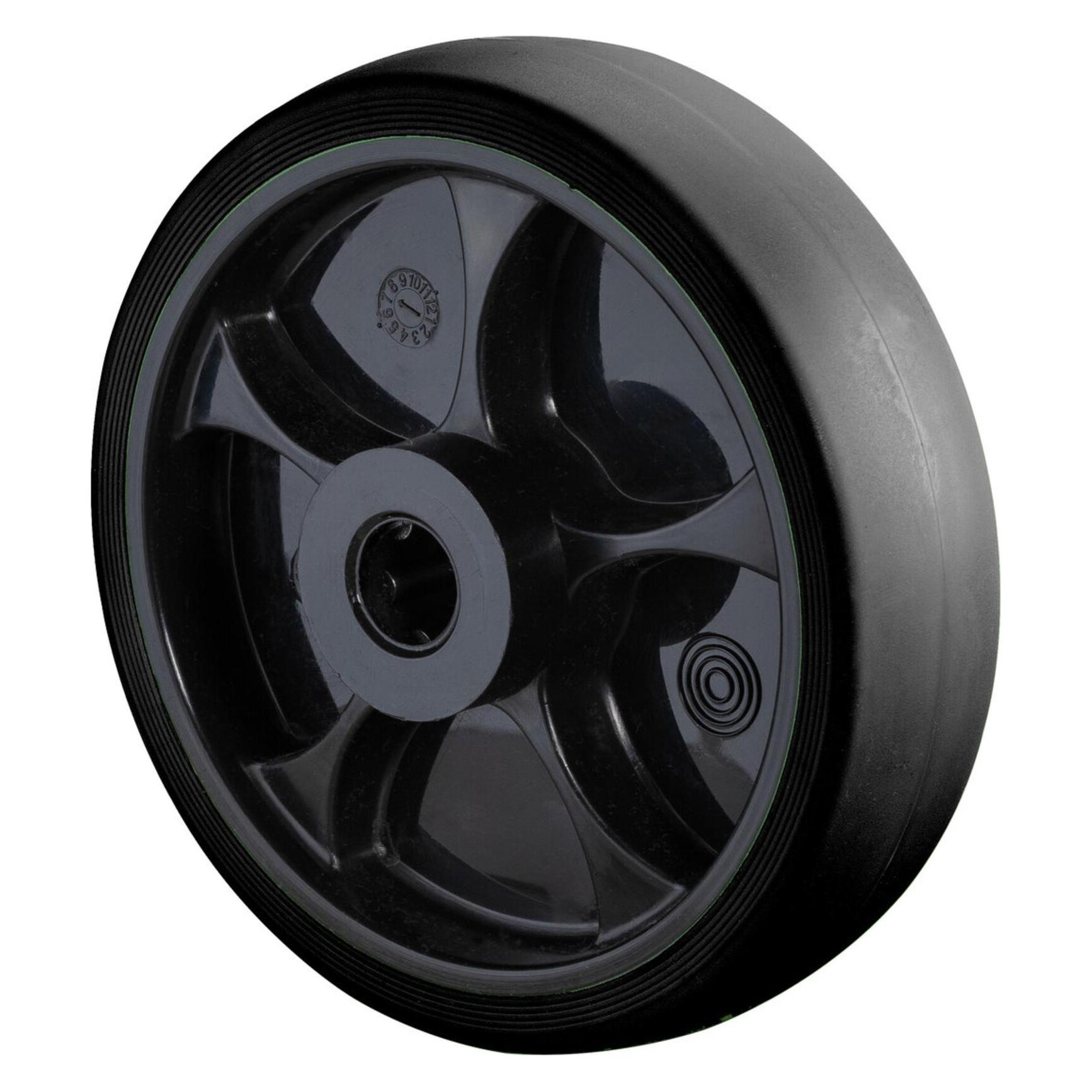 Magni thermopl. Gummirad 100mm schwarz, Kunstst., RL (71515337)