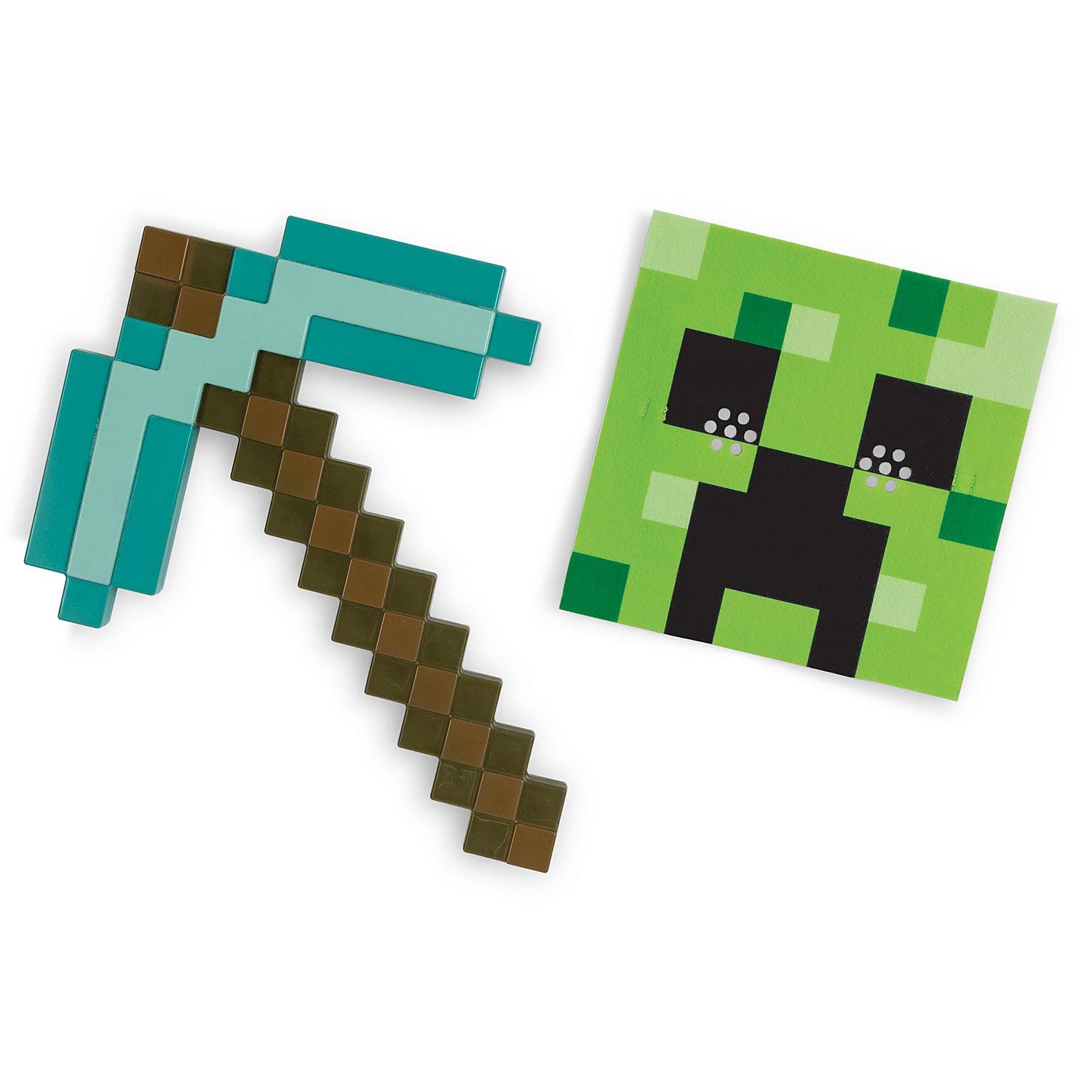 Minecraft Kinder-Set Diamantspitzhacke & Maske „Creeper“