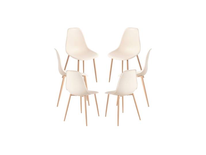 6er Set Mykle Stühle - Beige