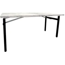 RestooTab - Klappbarer Tisch Tambu 160x80cm Marmor bianca luna