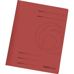 herlitz Schnellhefter A4 Karton 240g/qm intensiv rot