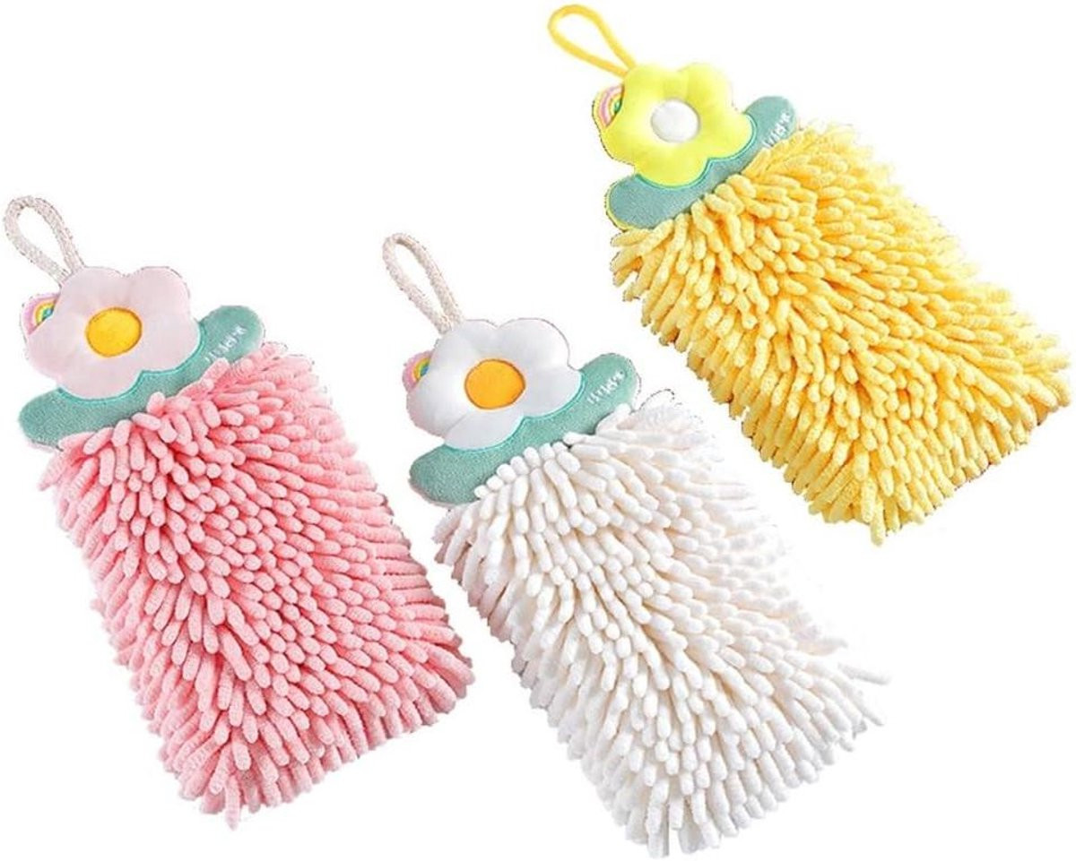 Multifunctionele handdoek voor keuken of bad met ophanglus, One Size, One Color