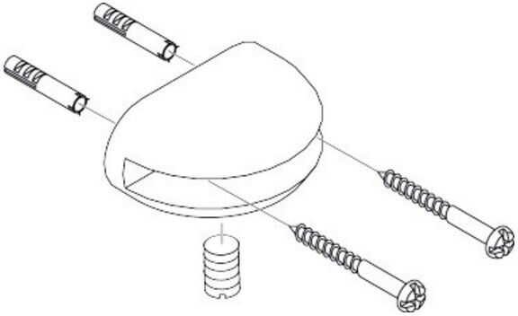 Hansgrohe Halter Axor für Glasablage chrom (40255000)