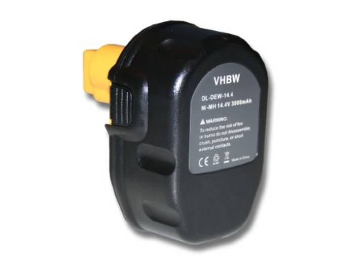 vhbw Batterie Remplacement pour Dewalt DE9092\, DE9091\, DW9091\, DE9502\, DE9094\, DW9094\, DC9091\, DE9038 pour Outil électrique (3000 mAh\, NiMH\, 14\,4 V)