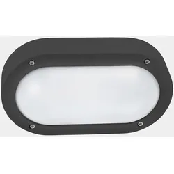 LEDS C4 Wandleuchte IP66 BASIC OVAL , E27 15W ANTHRAZIT LEDS-05-9886-Z5-M1