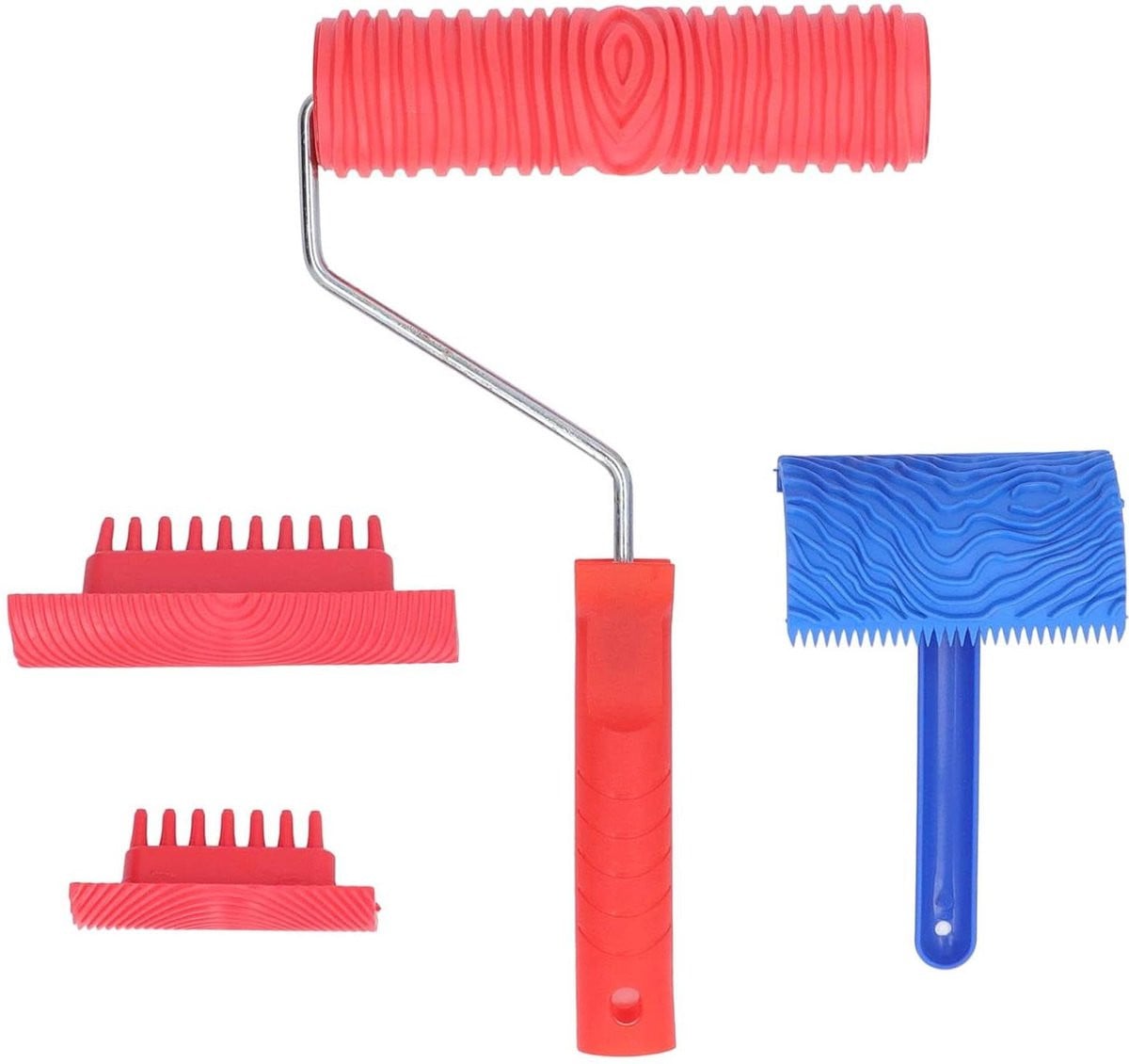 Blauwe wanddecoratie-schilderset met handvat van plastic