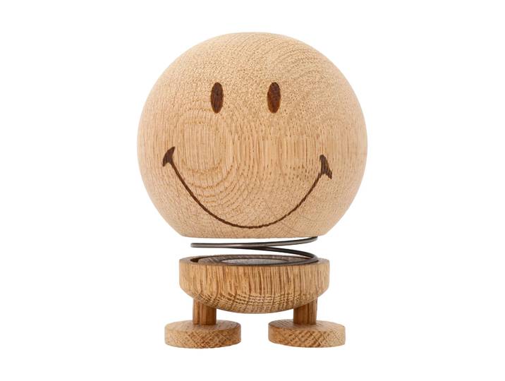 Hoptimist Figurine Hoptimist Smiley M Raw oak