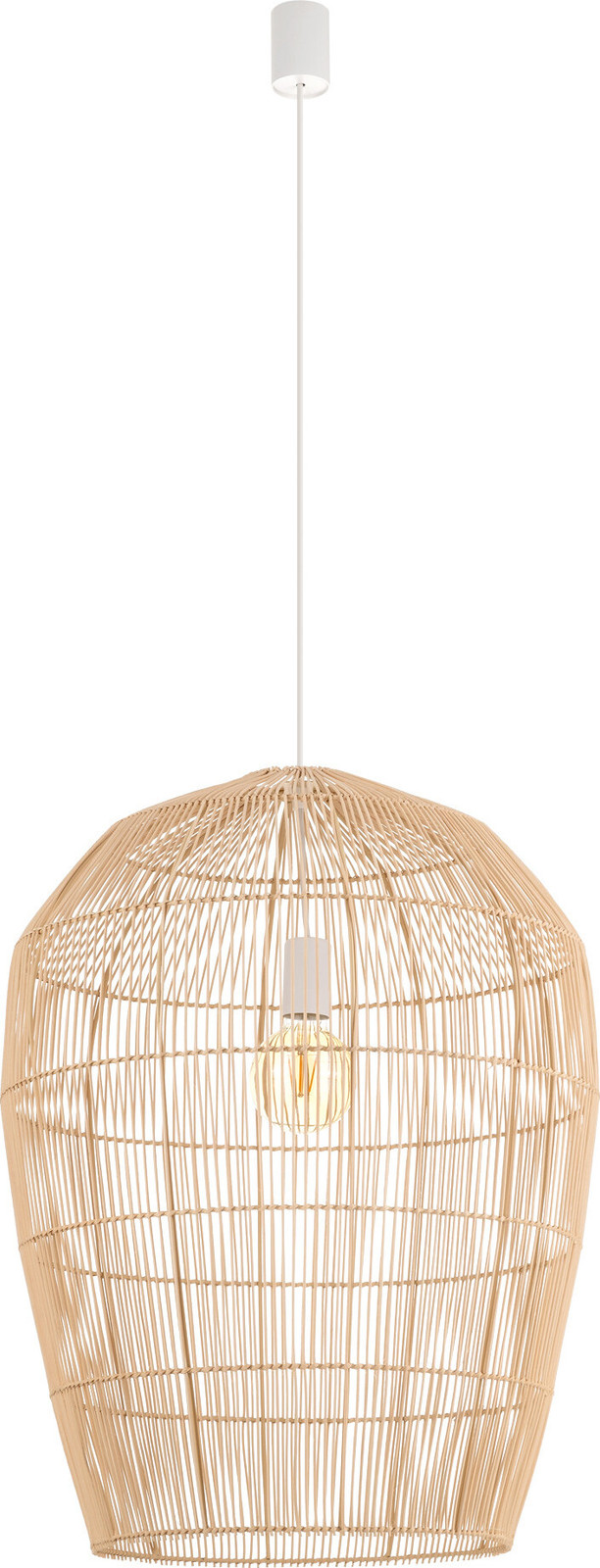 Lyora Rotan Hanglamp Haiti L Beige Ø 53.5 cm
