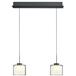 Hell LED-Pendelleuchte Klara Alu, Eisen, Stahl & Metall Grau Anthrazit