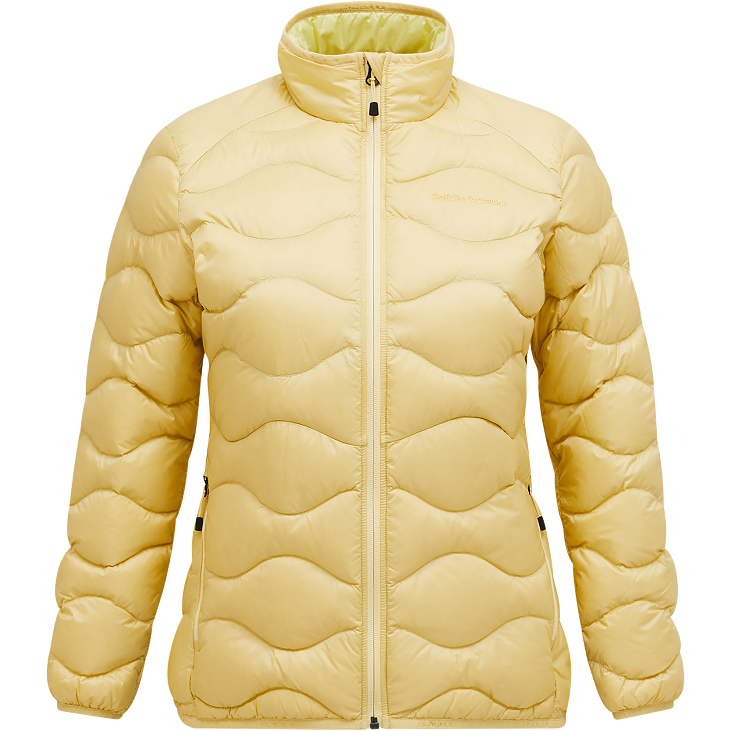 Peak Performance Helium Down Damen Isolationsjacke gelb Größe S Trekking Klein verpackbar Wasserabweisend
