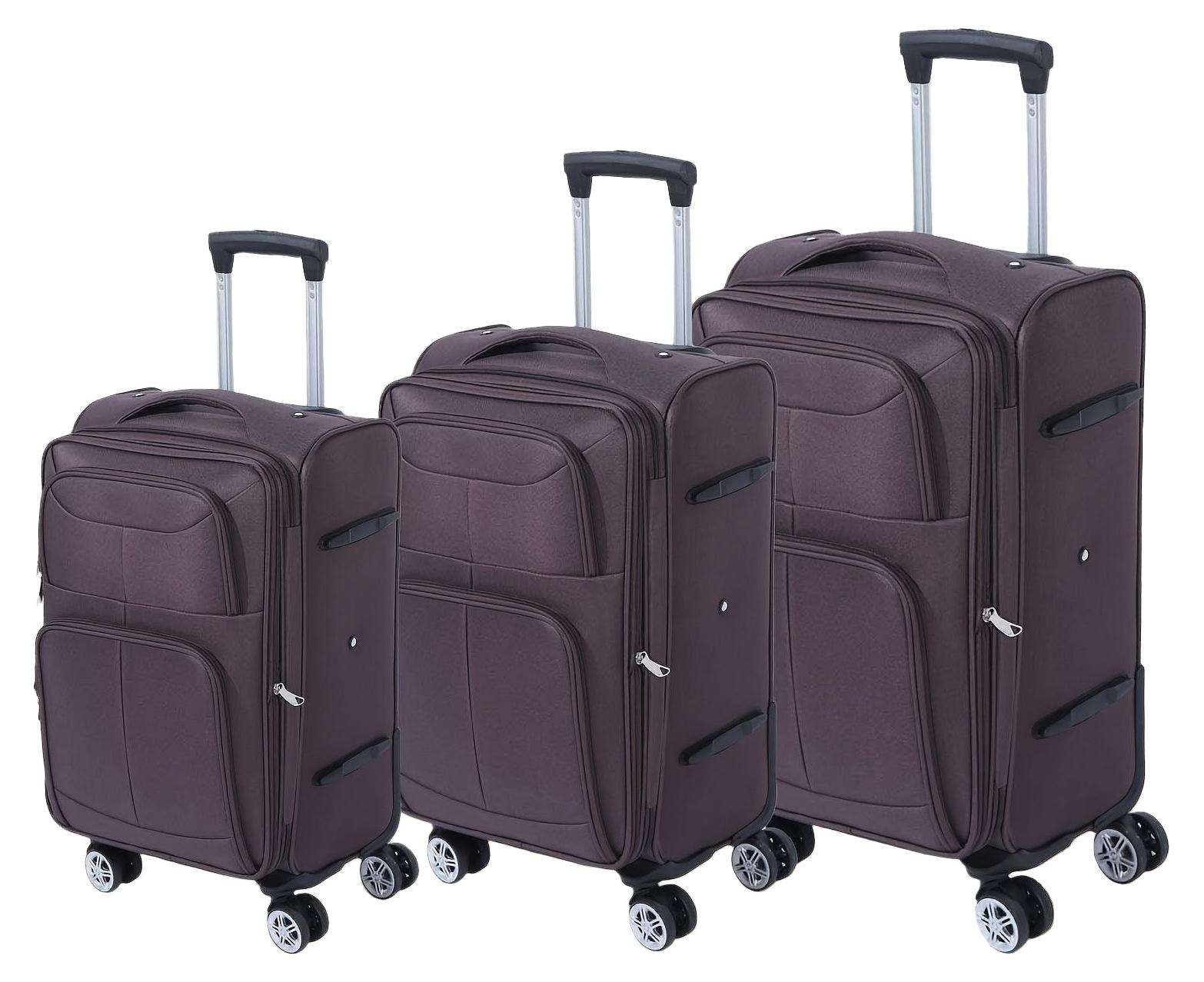 Koffer-Set - Reisekoffer-Set - Trolley - Hartschalenkoffer - Handgepäck - Oxford-Material - 360° schwenkbare Räder