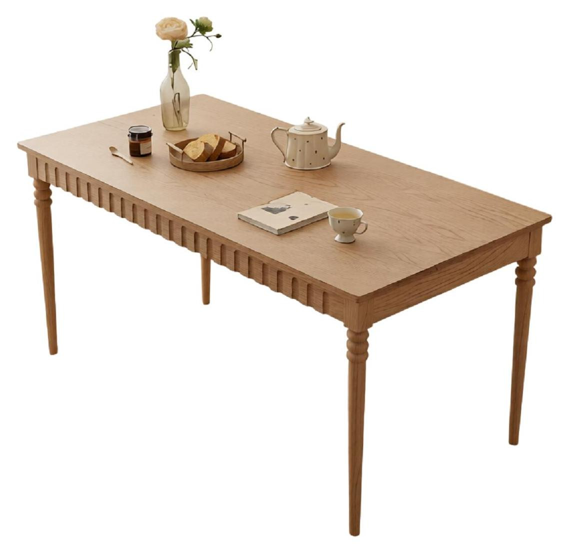 JVmoebel Eettafel, Rechthoekig, Bruin