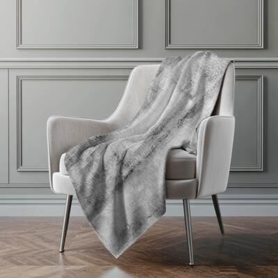 Addison Rugs Premium Machine Washable Modern Imprints Sherpa Throw Blanket