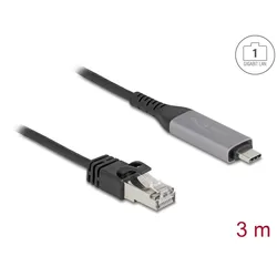 DELOCK USB LAN Kabel USB Typ-C > RJ45 Gigabit Ethernet 3m