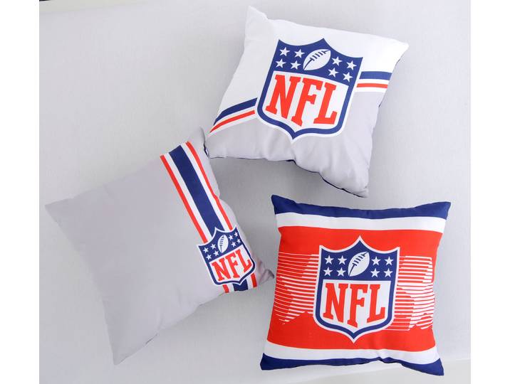 Dekokissen NFL NFL , bunt, B:40cm H:2,5cm L:40cm, Polyester, Dekokissen_Sitzkissen_Kissenhüllen, Dekokissen, hochfarbig bedruckt