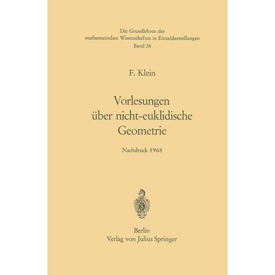 Vorlesungen über Nicht-Euklidische Geometrie, Taschenbuch von Felix Klein, Springer Berlin, 978-3-642-95027-8