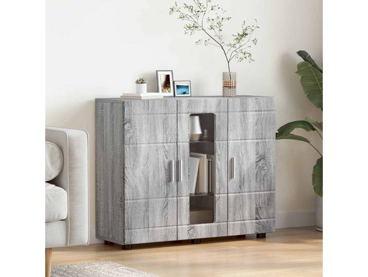 vidaXL Holzschrank Graues Sonoma Holzwerkstoff