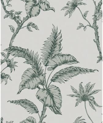 Marburg Cival Green Fern Trail Wallpaper - 20.9 x 396 x 0.025