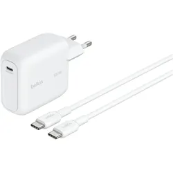 Belkin Boostcharge 100w USB-C Gan Char, Auto Adapter, Weiss