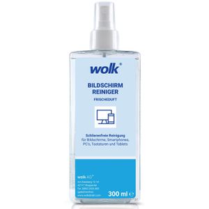 Wolk Bildschirmreiniger 1000127, Multimediareiniger, mit Alkohol, Spray 300 ml