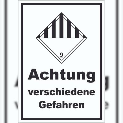 HB-Druck Aufkleber verschiedene Gefahren Stoffe Material miscellaneous A6 (105x148mm)